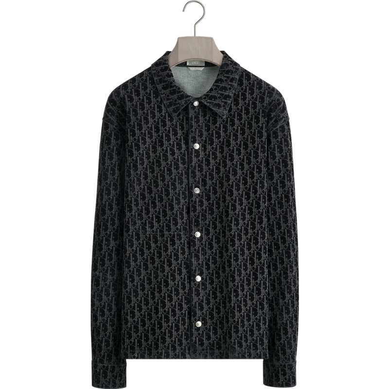 CHEMISE DENIM CD OBLIQUE NOIR