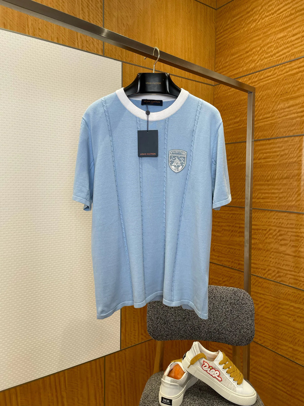 T-SHIRT COTON LV BLUE
