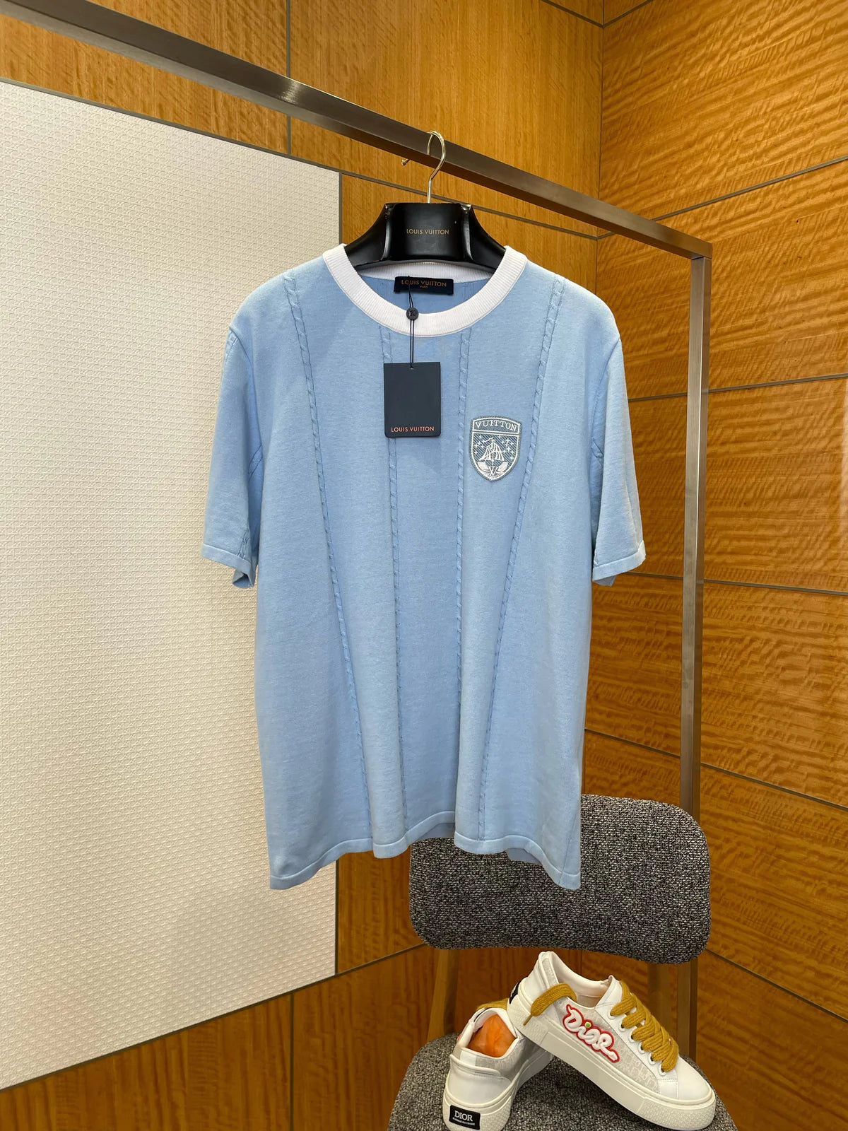 T-SHIRT COTON LV BLUE