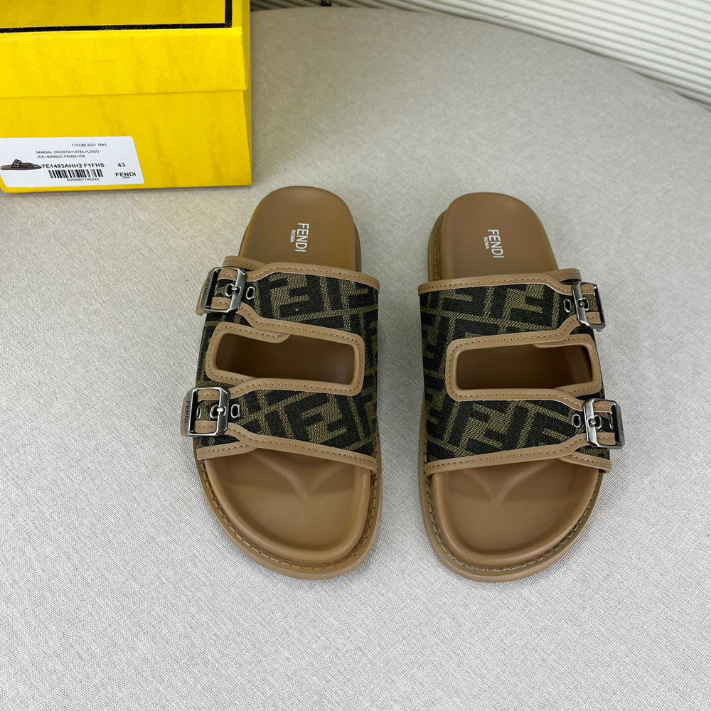 CLAQUETTES FNDY BROWN