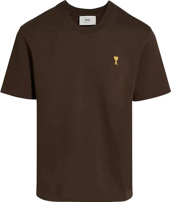 T-SHIRT AMI BROWN