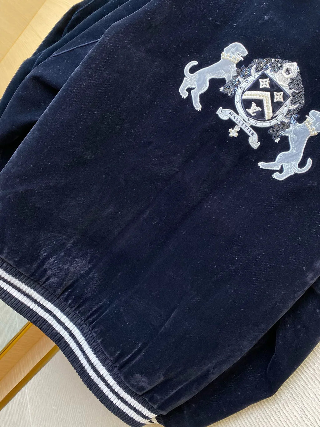 VESTE LV EN VELOURS