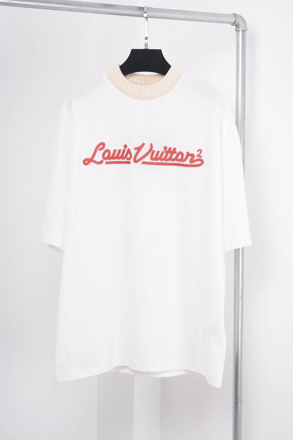 T-SHIRT LV COL BRODER
