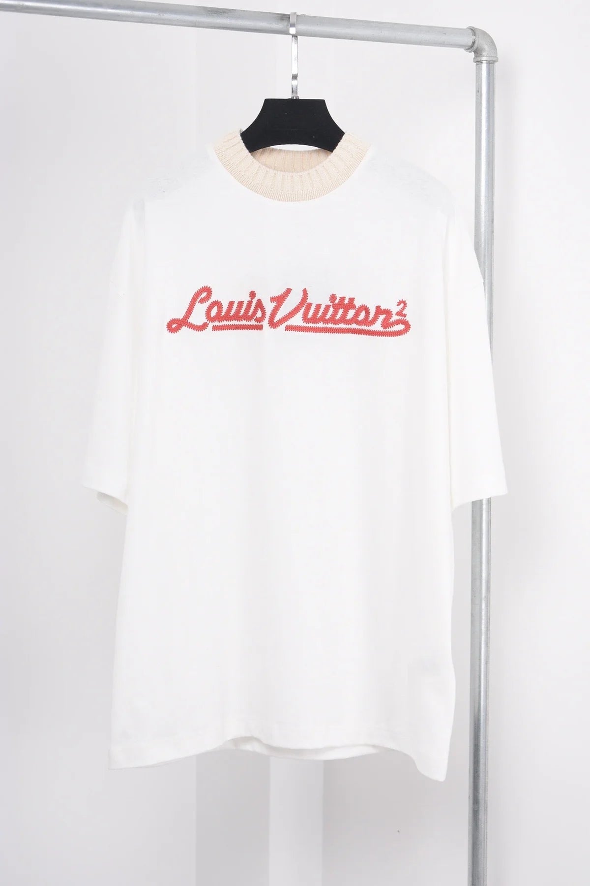 T-SHIRT LV COL BRODER