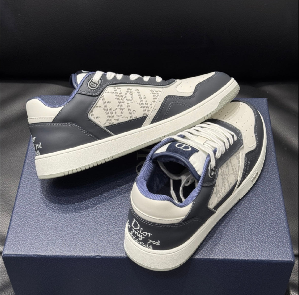 SNEAKERS BASSE B27 CD BLUE WAVY