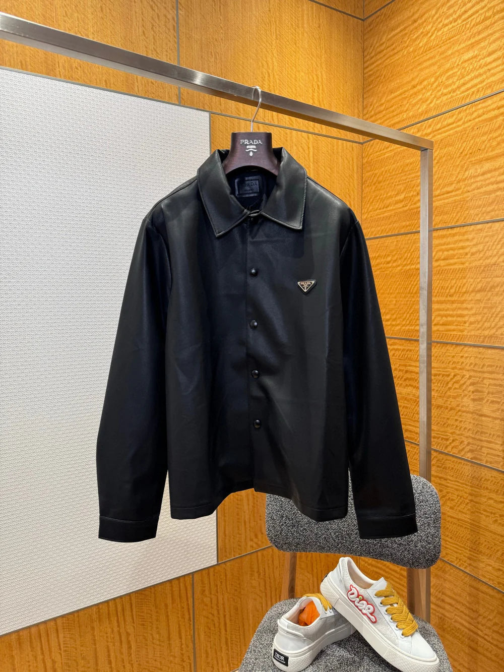 CHEMISE CUIR PRD BLACK