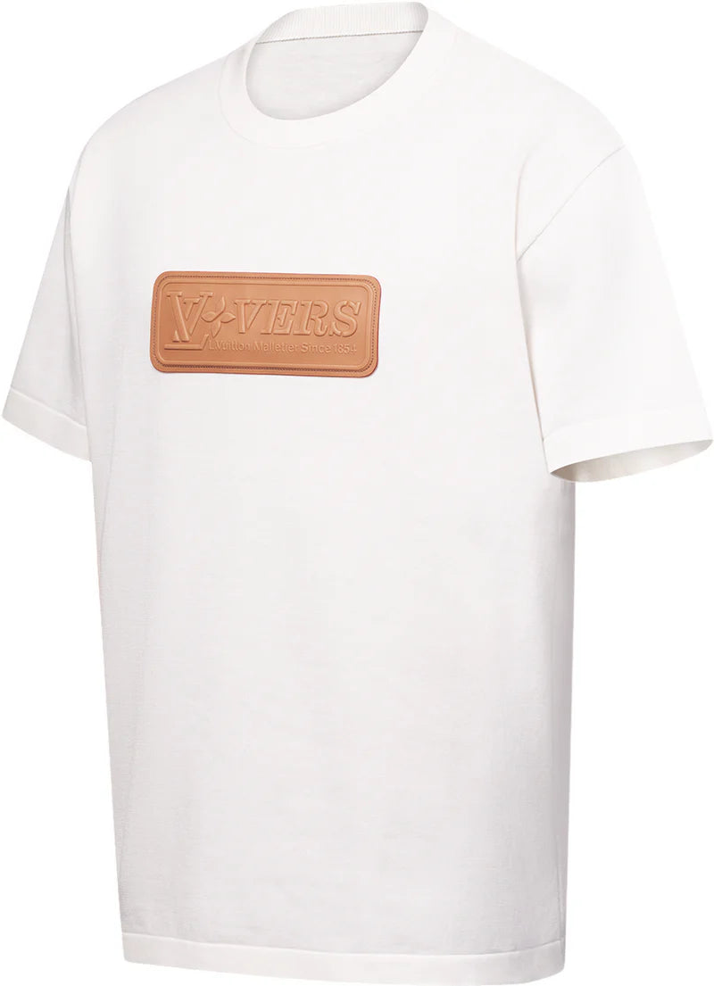 T-SHIRT LV LOGO CUIR