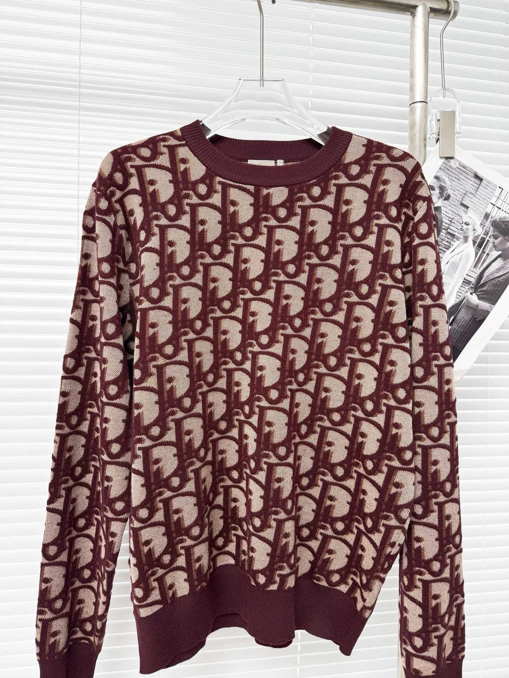 PULL CD JACQUARD RED
