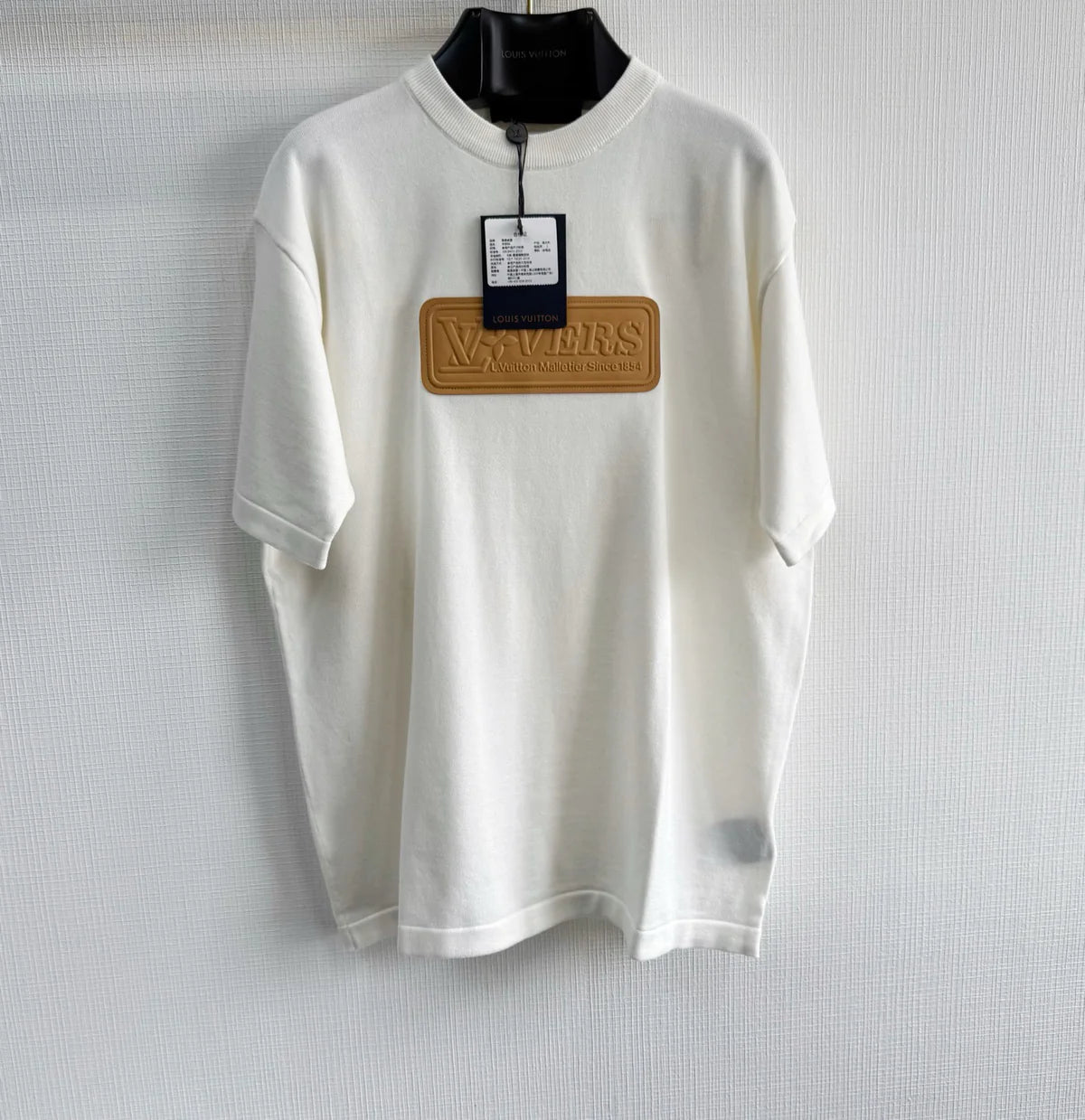 T-SHIRT LV LOGO CUIR