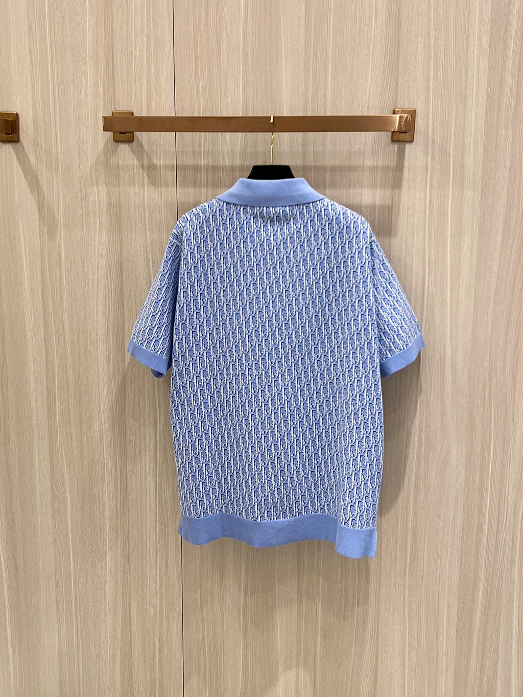 POLO CD JACQUARD COTON BLUE