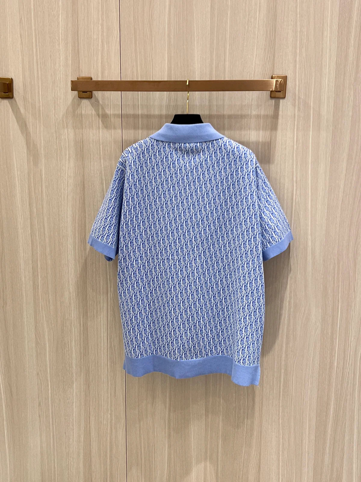 POLO CD JACQUARD COTON BLUE
