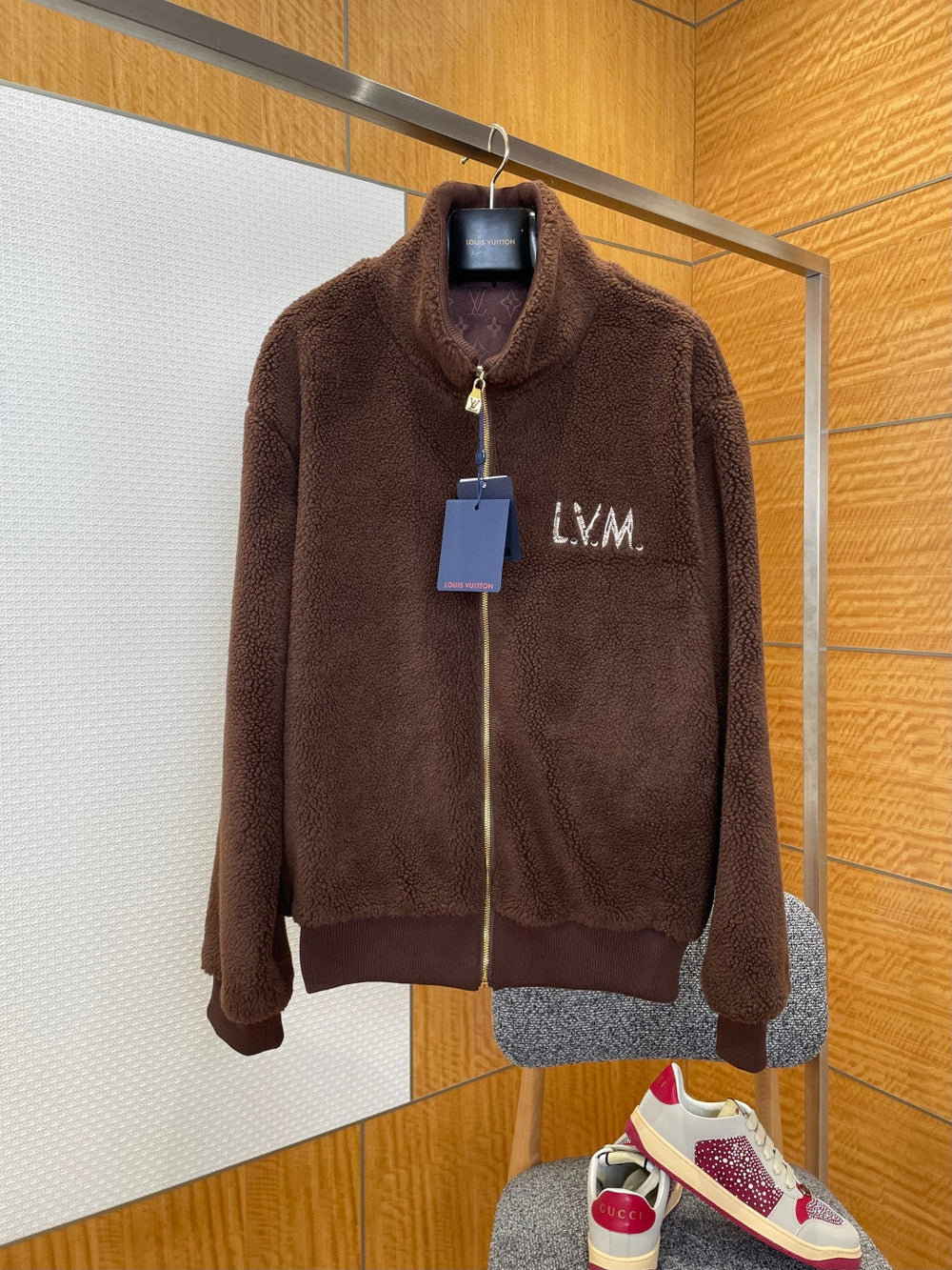 VESTE POLAIRE LV BROWN