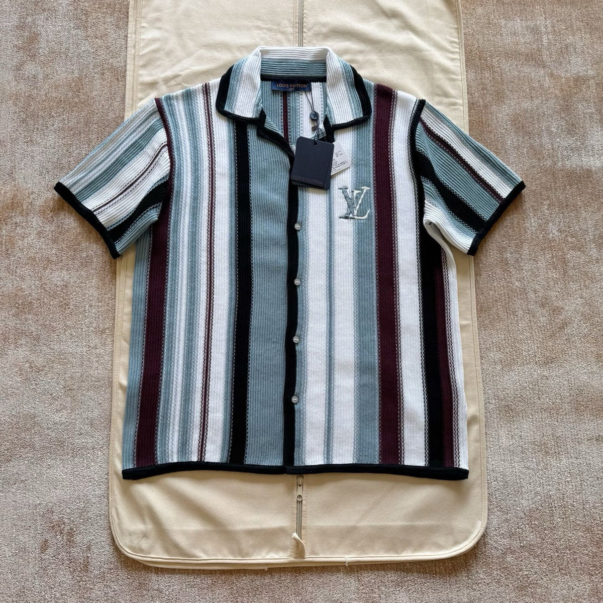 CHEMISE LV MANCHE COURTE CROCHET