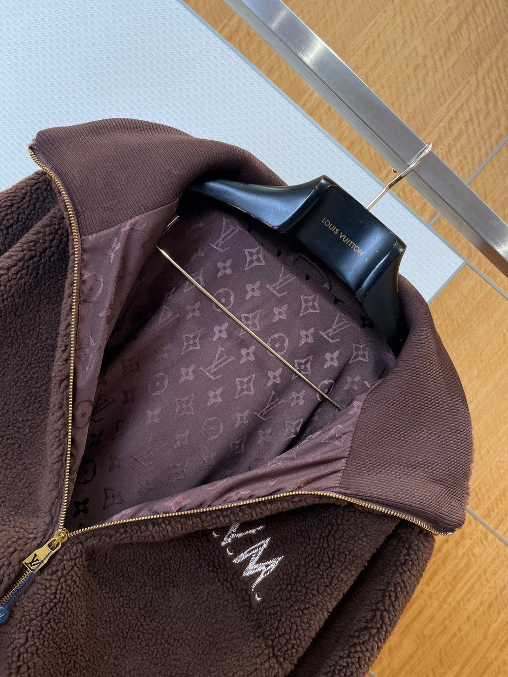 VESTE POLAIRE LV BROWN