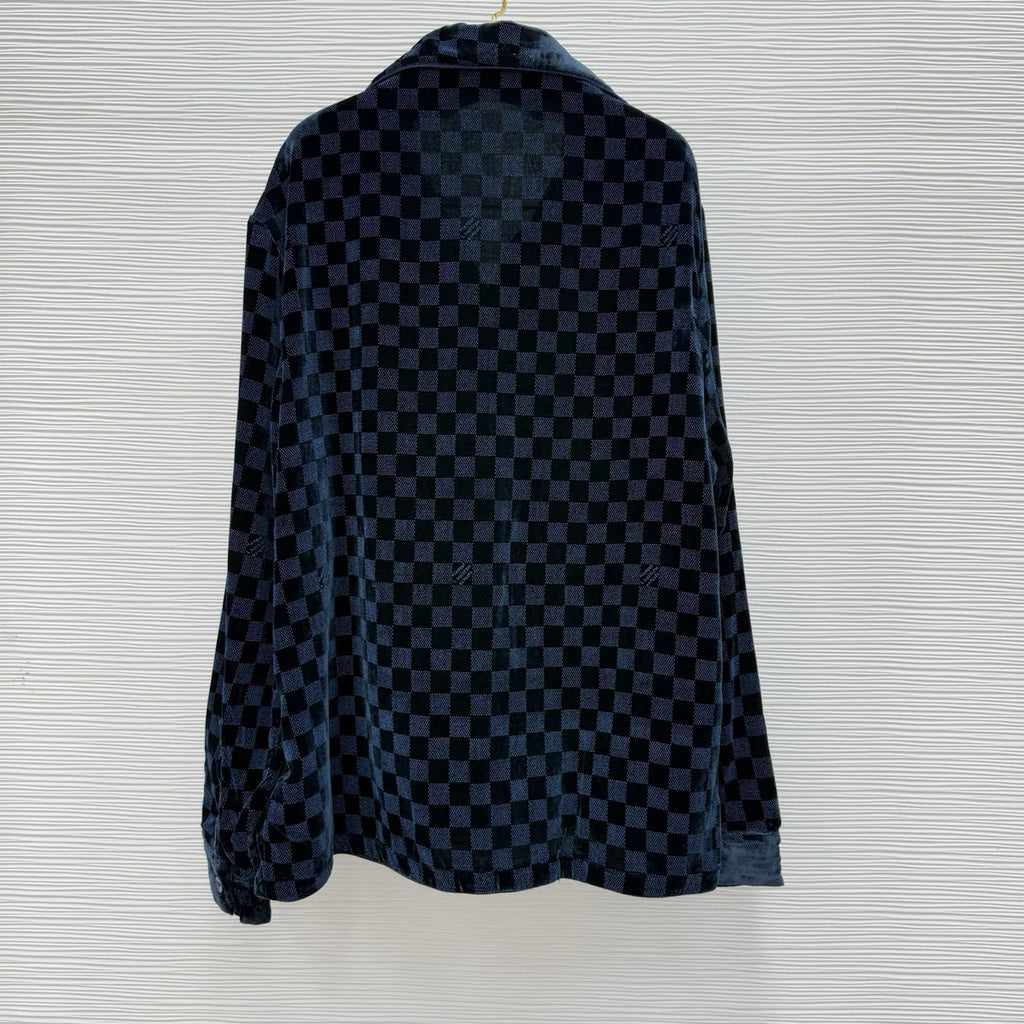 CHEMISE LV VELOURS EN SOIE