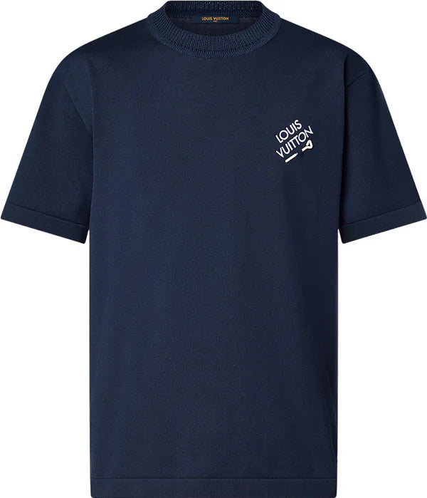 T-SHIRT LV BLUE WAVY
