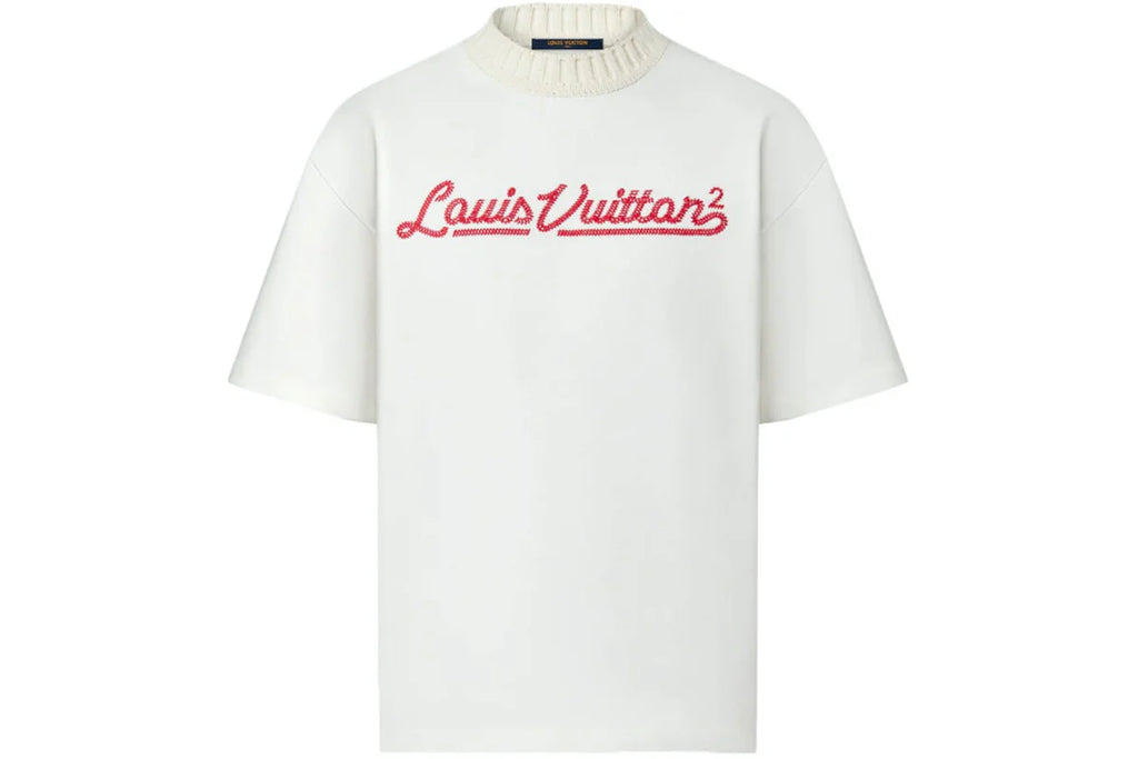T-SHIRT LV COL BRODER