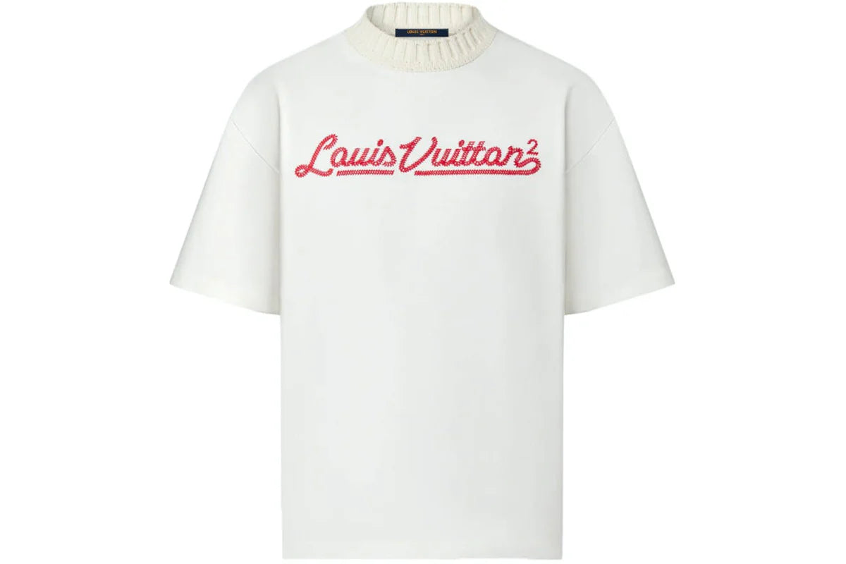 T-SHIRT LV COL BRODER