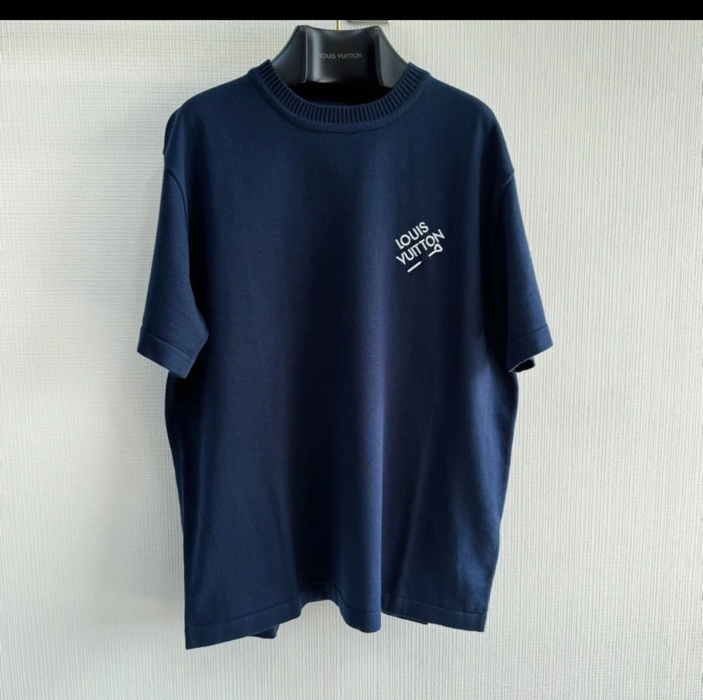 T-SHIRT LV BLUE WAVY