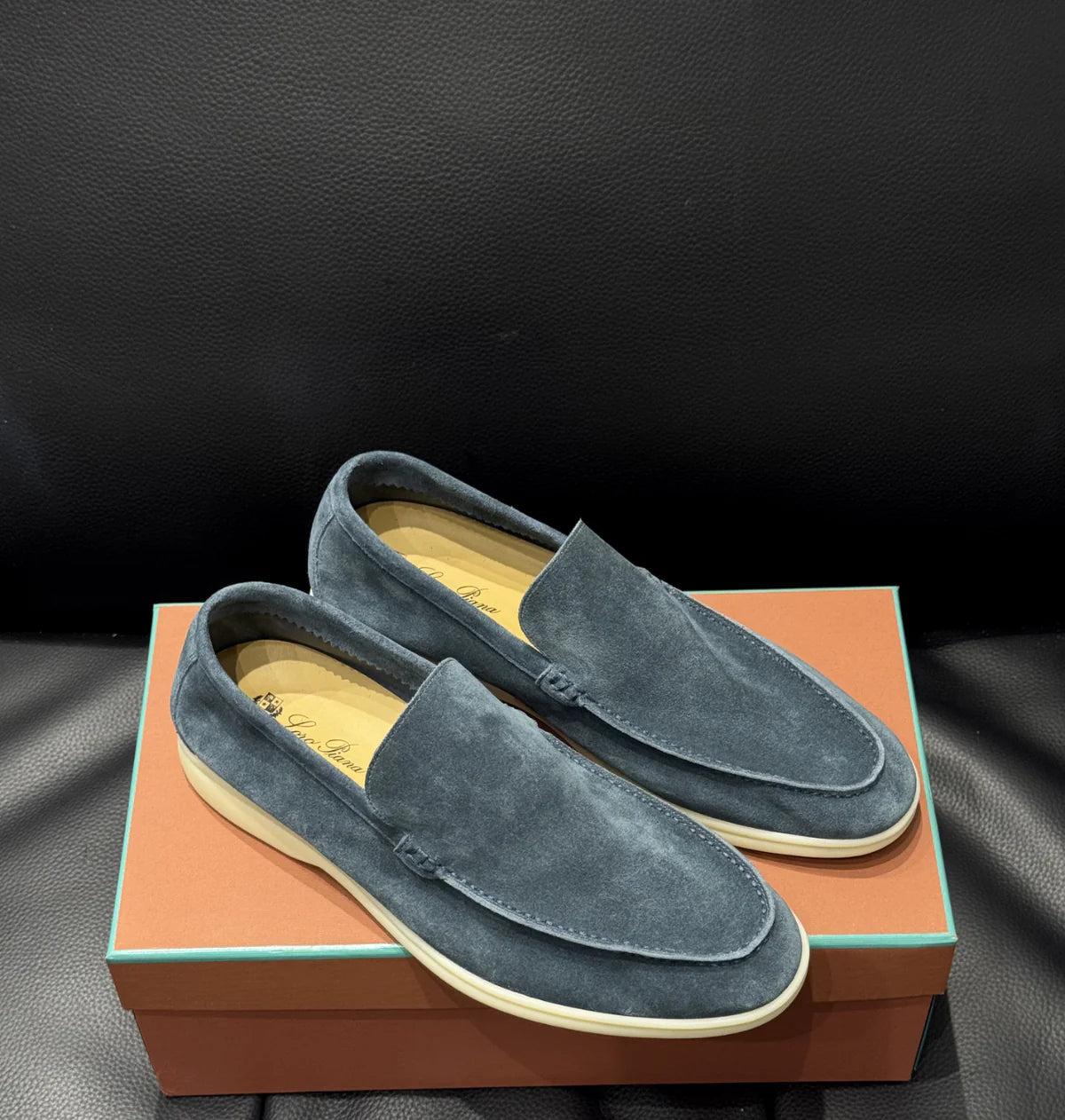 MOCASSINS LORO BLUE DAIM