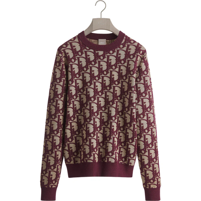 PULL CD JACQUARD RED