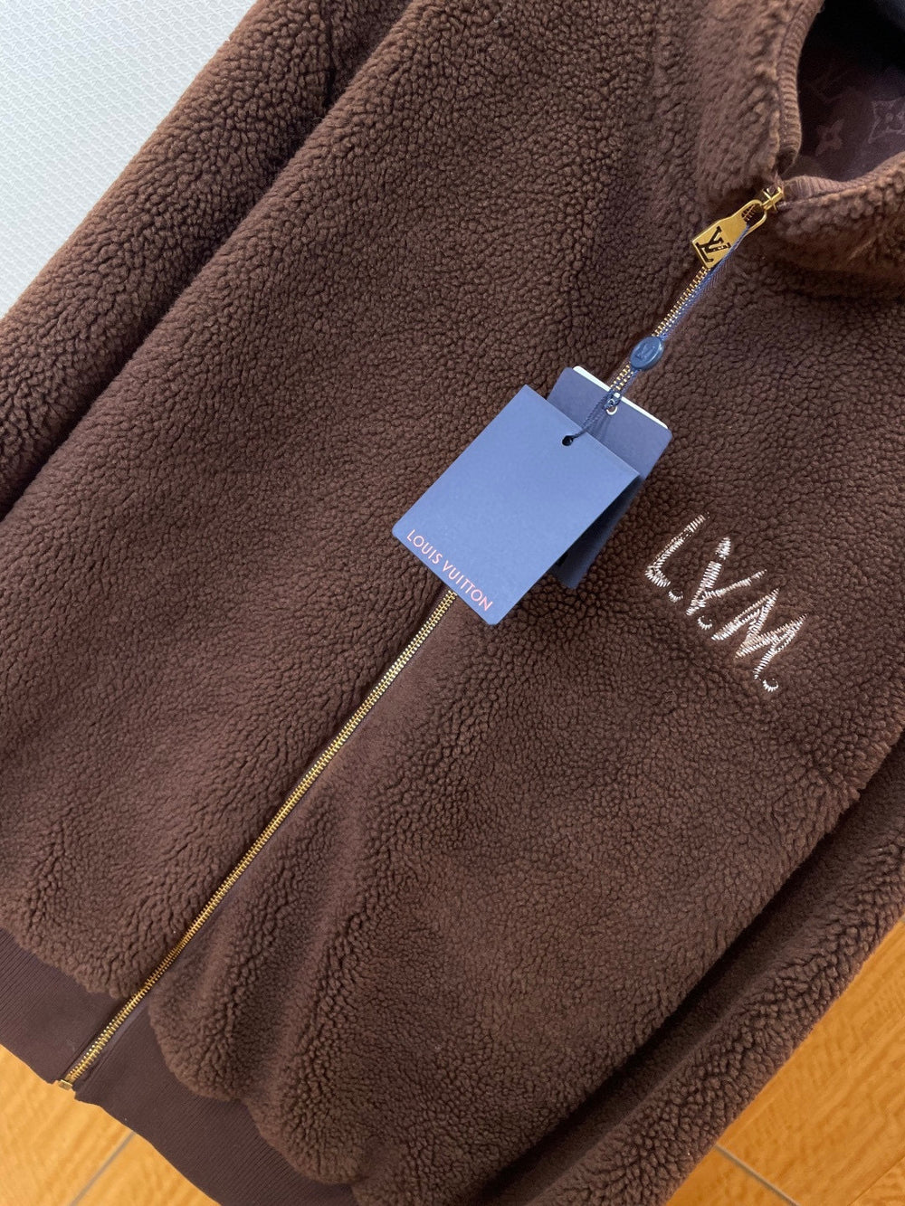 VESTE POLAIRE LV BROWN
