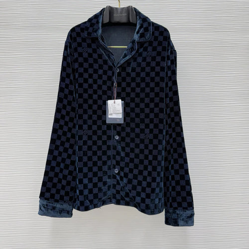 CHEMISE LV VELOURS EN SOIE