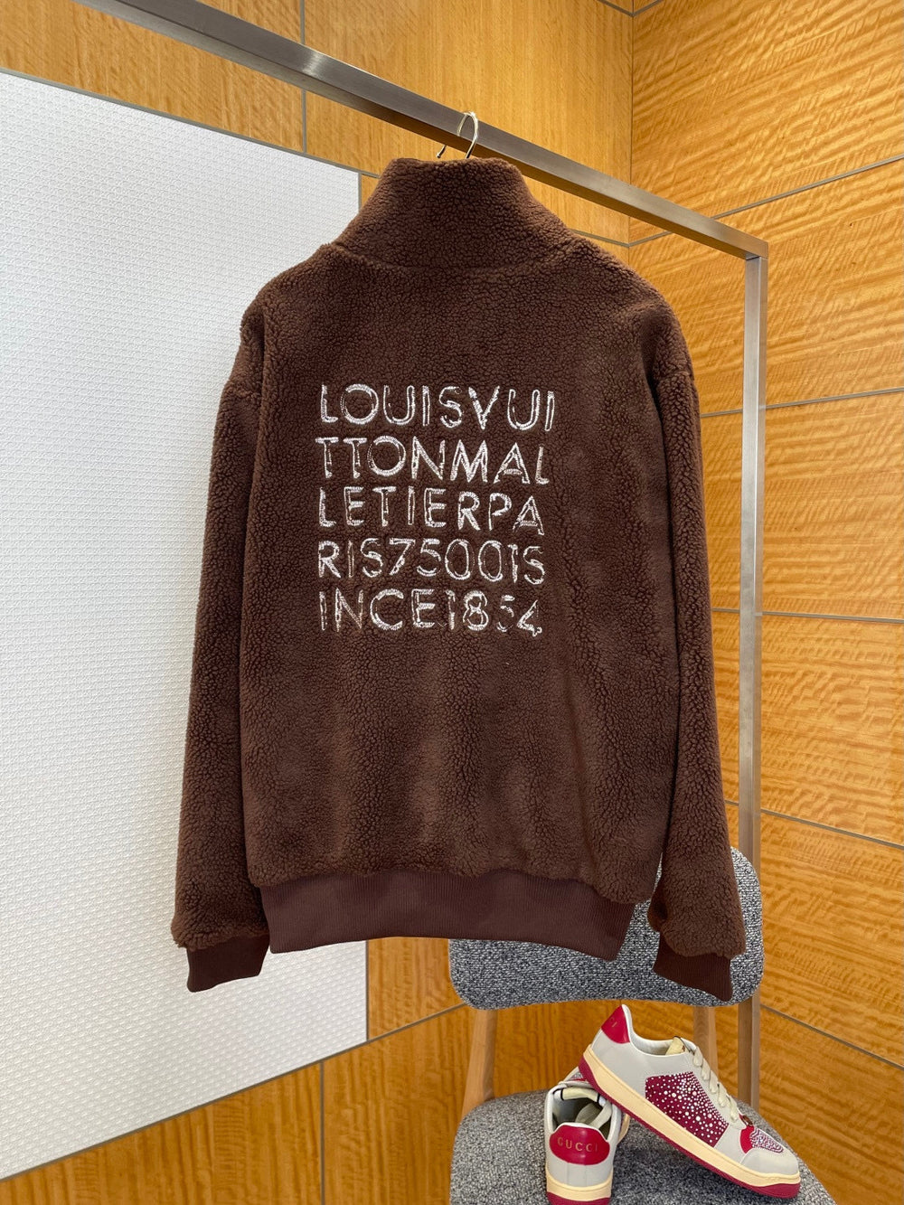VESTE POLAIRE LV BROWN