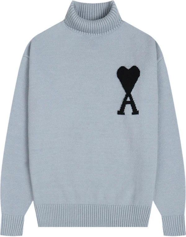 PULL AMI BLEU LOGO NOIR