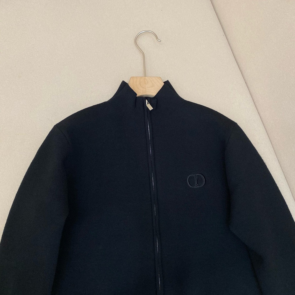 PULL CD ZIPPE EN LAINE BLACK