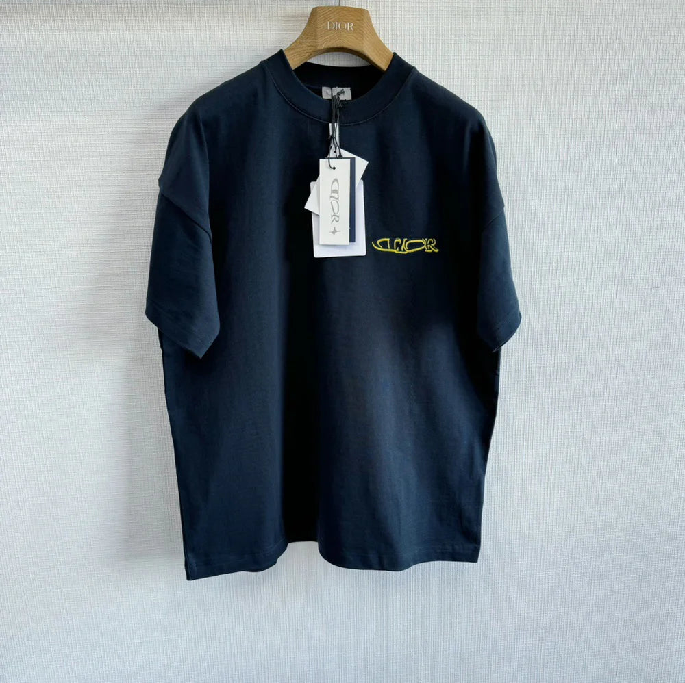 T-SHIRT CD AND LEWIS HAMILTON BLACK JERSEY DE COTON