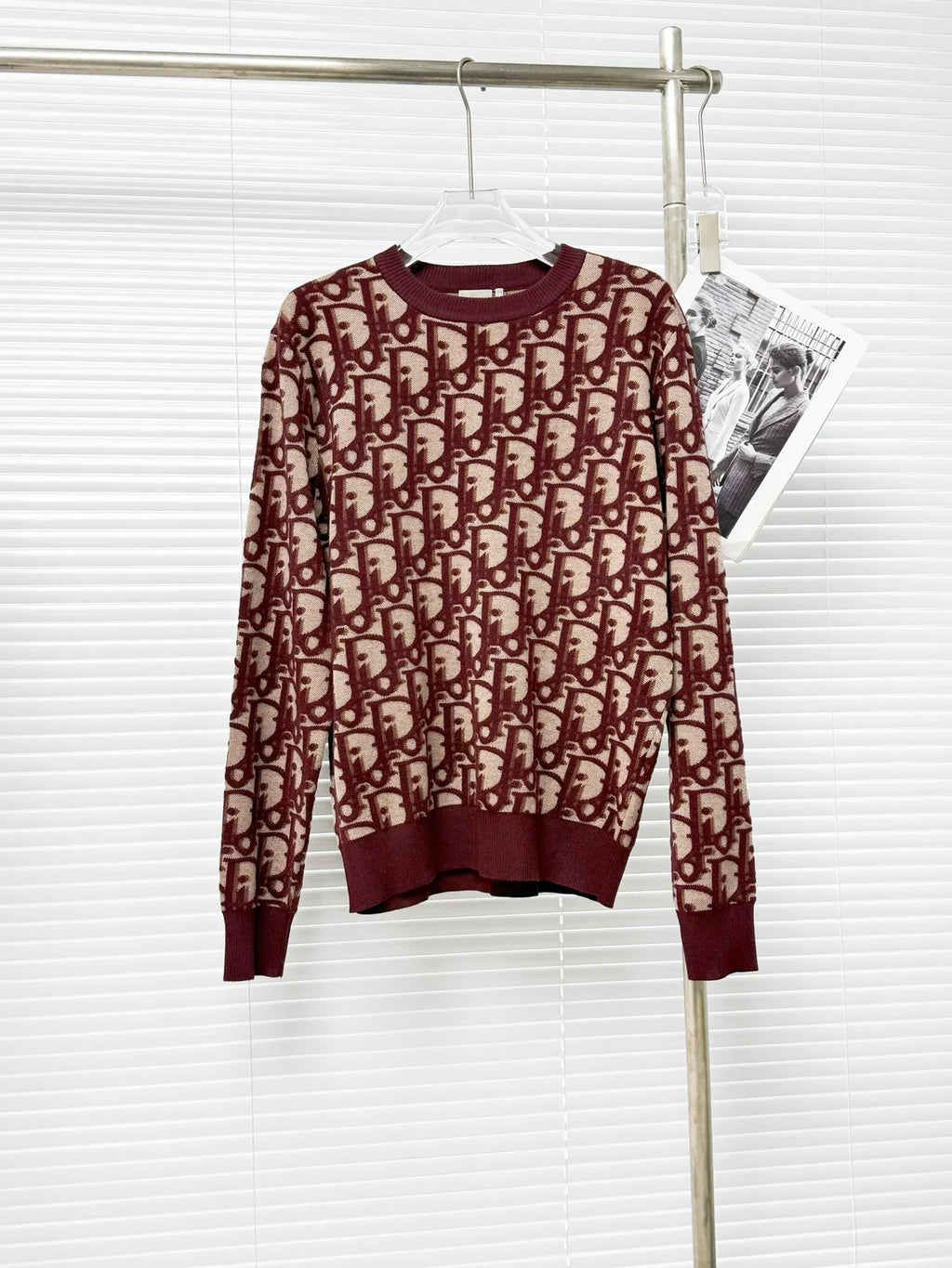 PULL CD JACQUARD RED