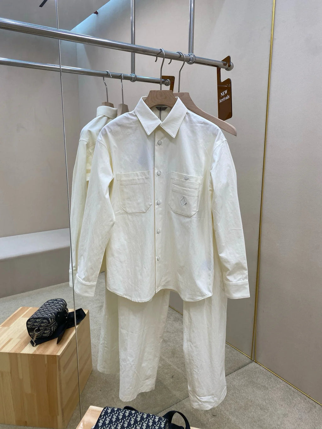 CHEMISE CD COTON BLANC