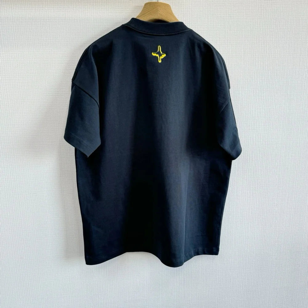 T-SHIRT CD AND LEWIS HAMILTON BLACK JERSEY DE COTON