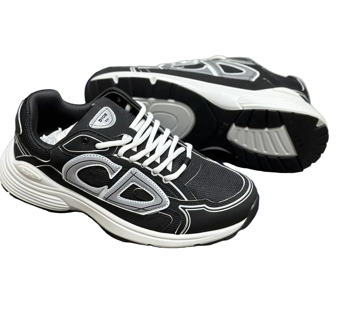 SNEAKERS B30 2025 BLACK WHITE
