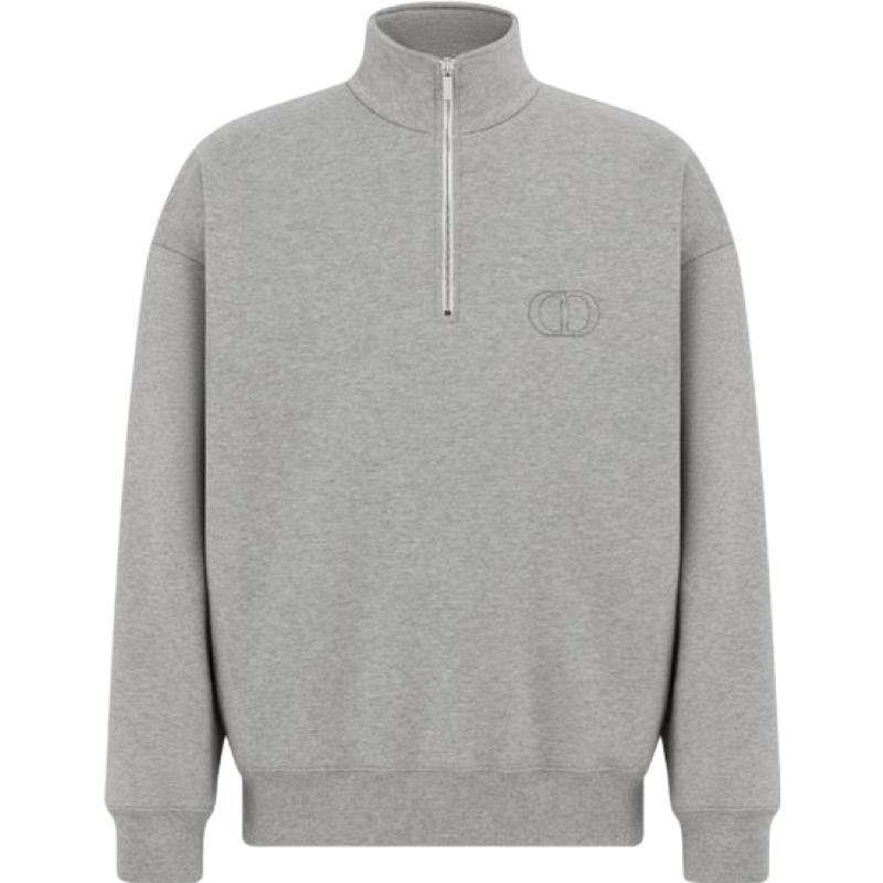 SWEAT-SHIRT CD ICON MOLLETON GREY