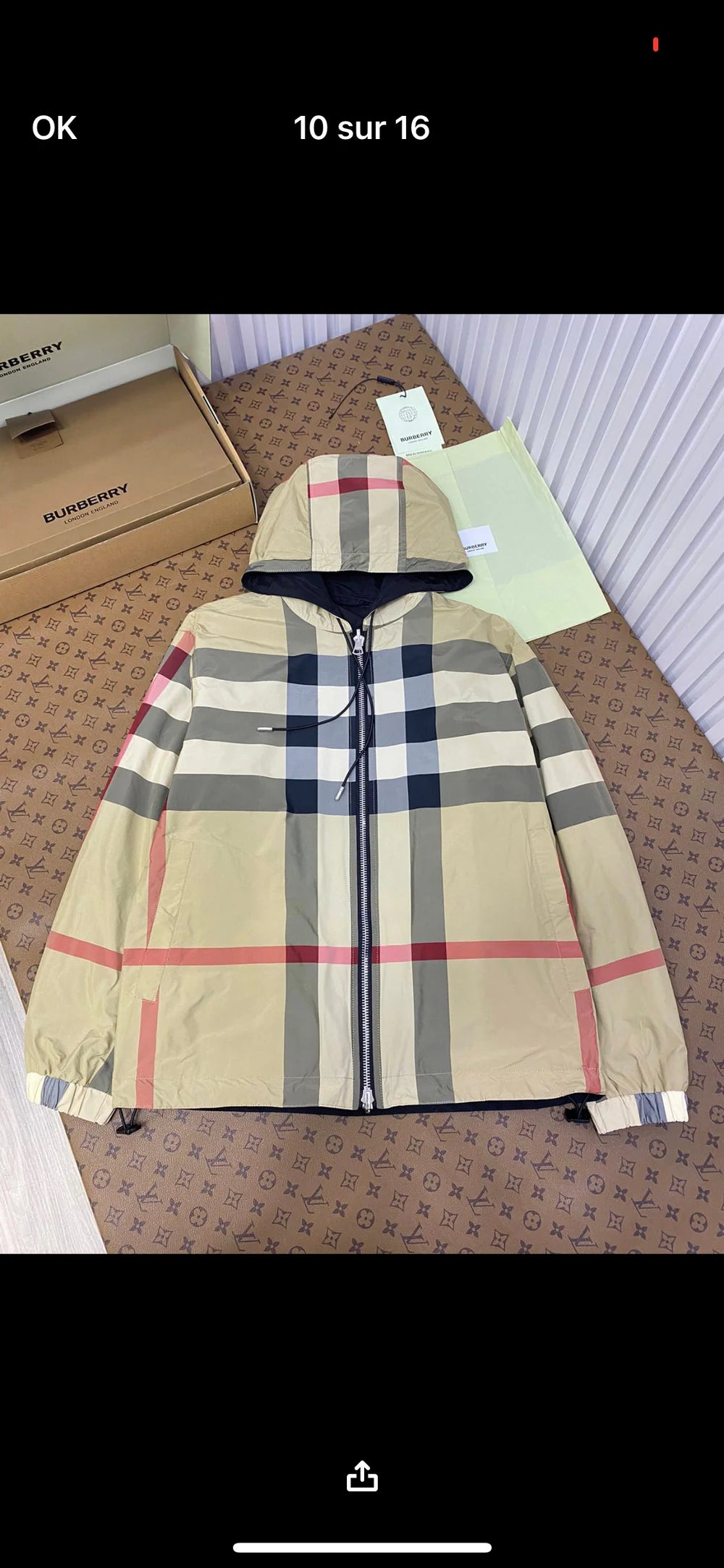 VESTE RÉVERSIBLE BRBY