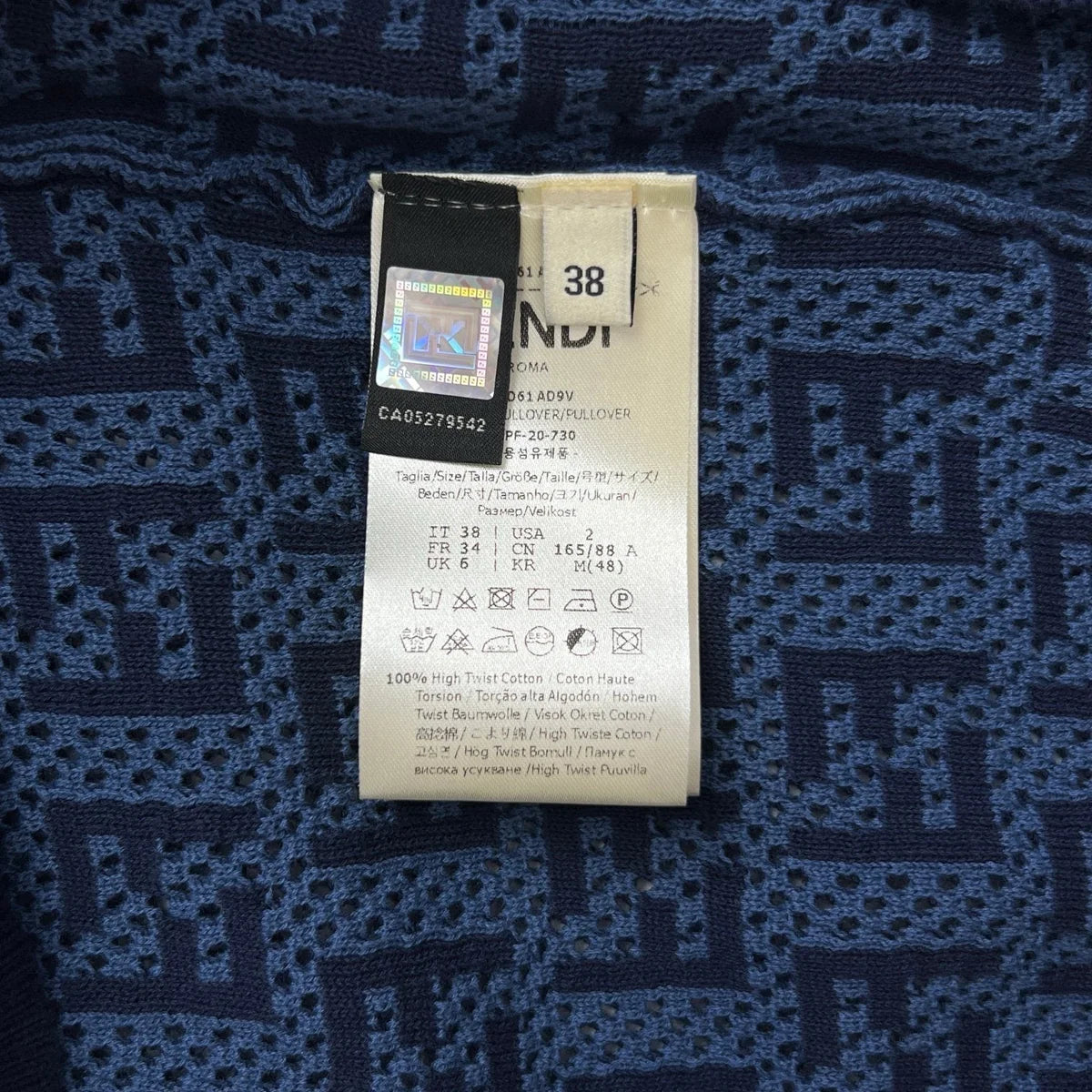 PULL COTON FNDY BLEU