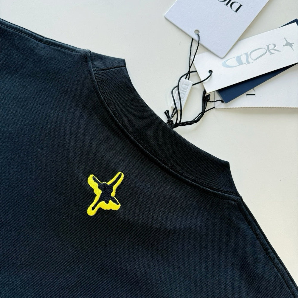T-SHIRT CD AND LEWIS HAMILTON BLACK JERSEY DE COTON