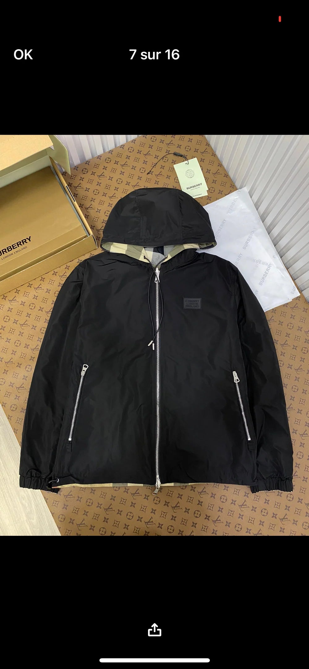 VESTE RÉVERSIBLE BRBY
