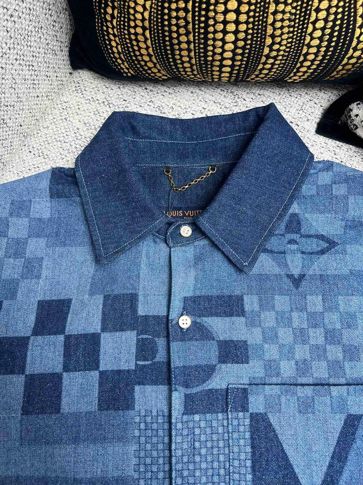 ENSEMBLE CHEMISE SHORT LV DENIM