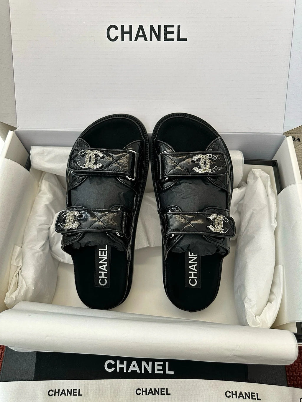 SANDALES CHNL BLACK