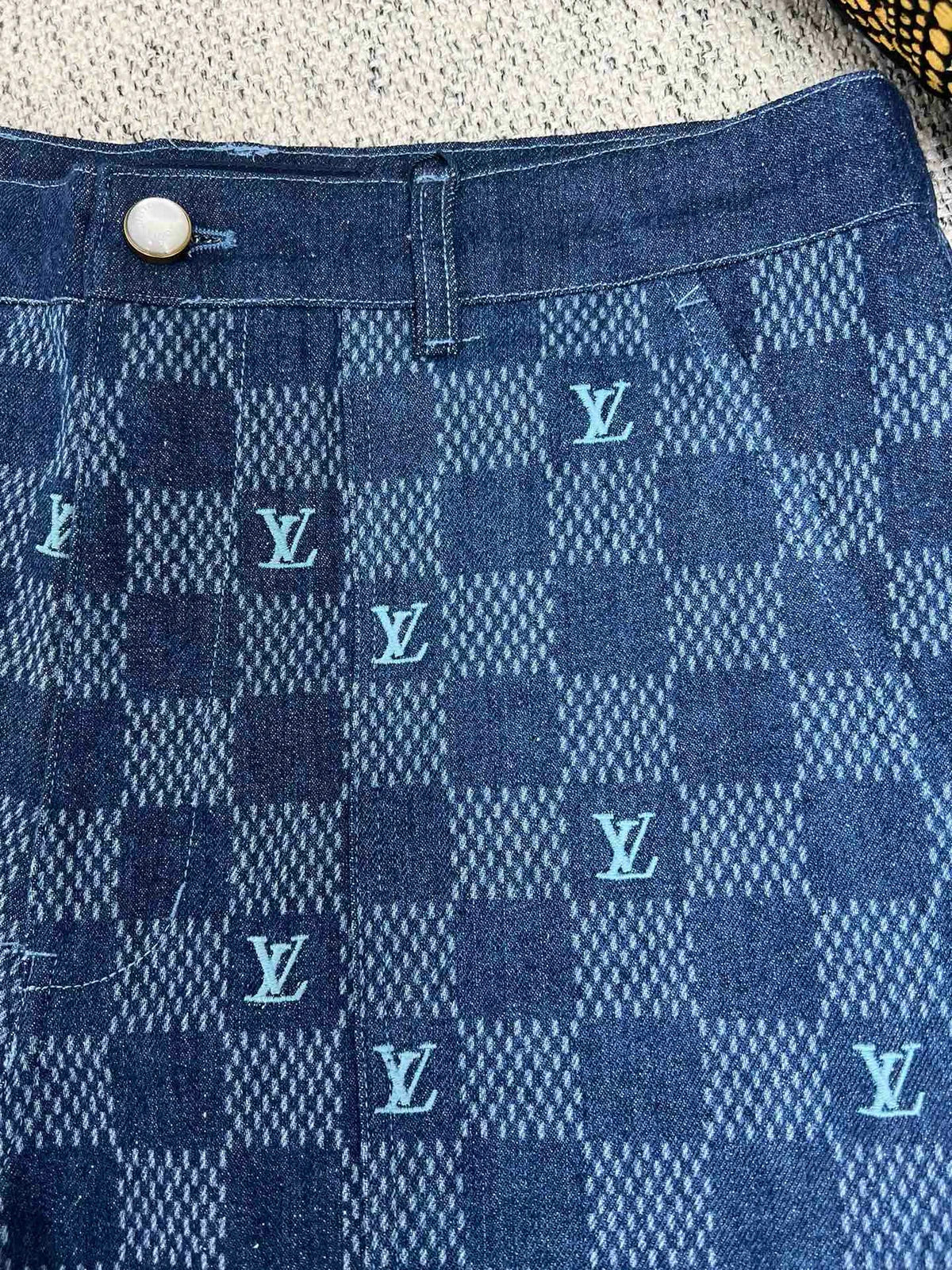 ENSEMBLE CHEMISE SHORT LV DENIM