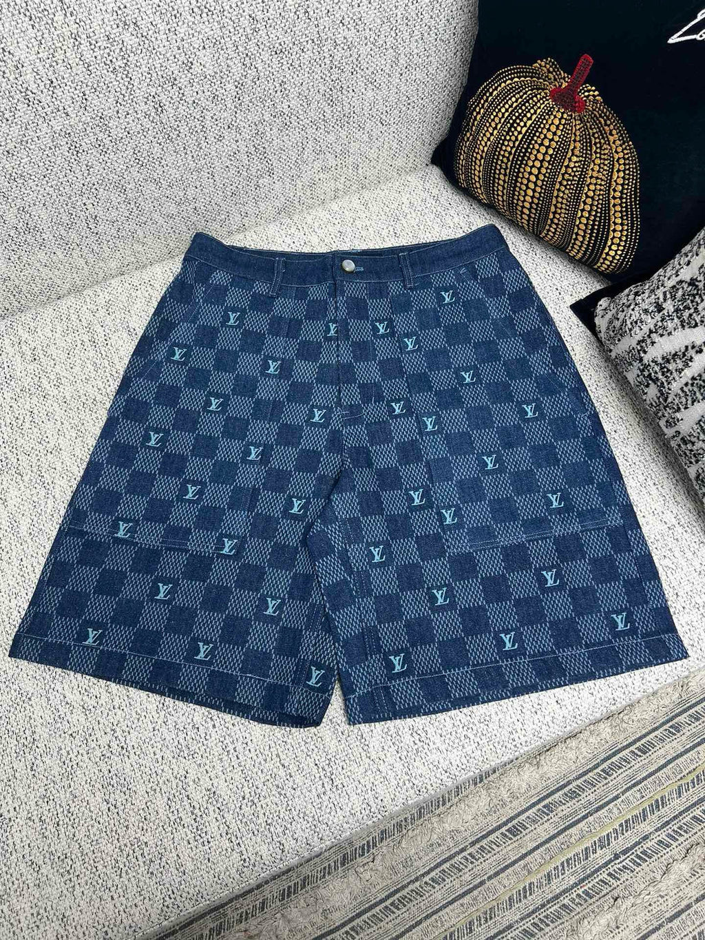 ENSEMBLE CHEMISE SHORT LV DENIM