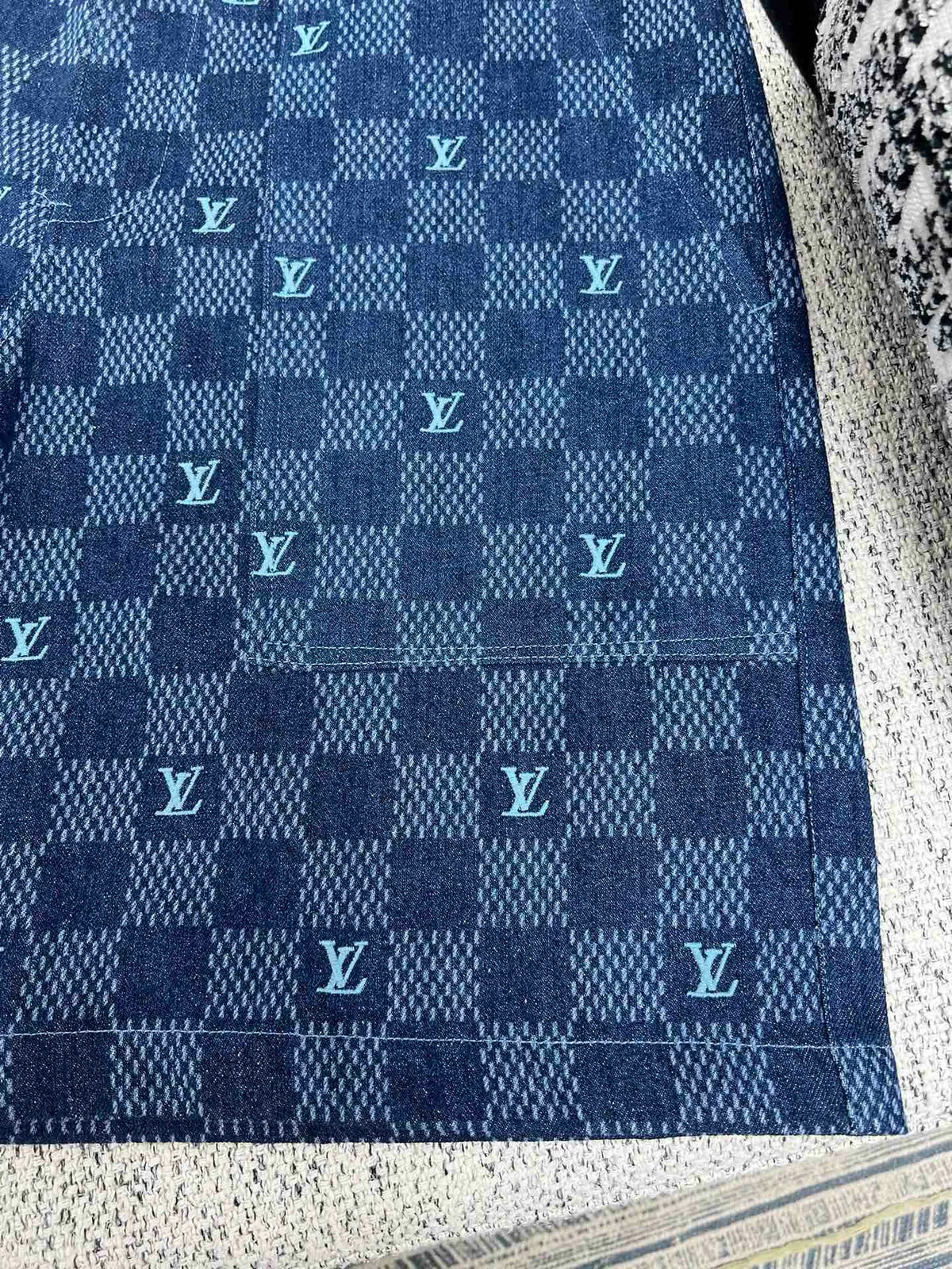 ENSEMBLE CHEMISE SHORT LV DENIM
