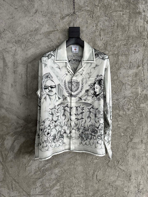 CHEMISE MANCHE LONGUE CASA BLACK & WHITE
