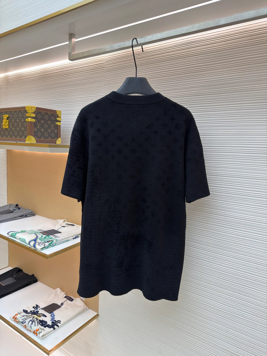 T-SHIRT LV NOIR JACQUARD