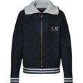 VESTE LV EN MAILLE BLUE